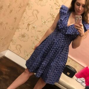 Blue Polka Dot Dress